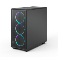 Fractal Design Epoch XL RGB Black E-ATX/ATX Mid Tower PC Case, Light-Tint Tempered Glass, 3 x 140mm Momentum RGB Fans, USB-C 20Gbps, 360mm Radiator Support, 425mm GPU Clearance - Image 3