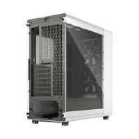 Fractal Design North Chalk White ATX Mid Tower PC Case, Dark-Tint Tempered Glass, Real Walnut Front, 2 x 140mm PWM Fans, USB-C 20Gbps, 360mm Radiator Support, 355mm GPU Clearance - Image 2