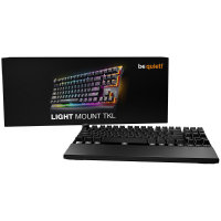 Be Quiet! Light Mount TKL Silent Linear ARGB Mechanical Keyboard, 3D Media Wheel, silent keystrokes, hot-swappable 5-pin MX-style switch socket - Image 3