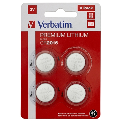 Verbatim CR2016 Battery Lithium 3V 4 Pack - Image 2