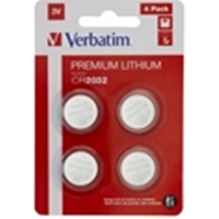 Verbatim CR2032 Battery Lithium 3V 4 Pack