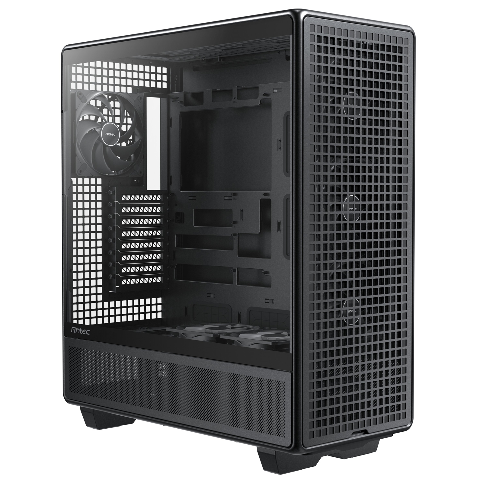 Antec 900 Full Tower Gaming Case, 1 x USB Type-C / 2 x USB 3.0, Tempered Glass Side Window Panel, 6 x Pre-Installed High- Performance PWM Fans, ATX, E-ATX, SS-CEB,SSI-EEB , Threadripper, (Supports Back-Connect Motherboards) - Image 3