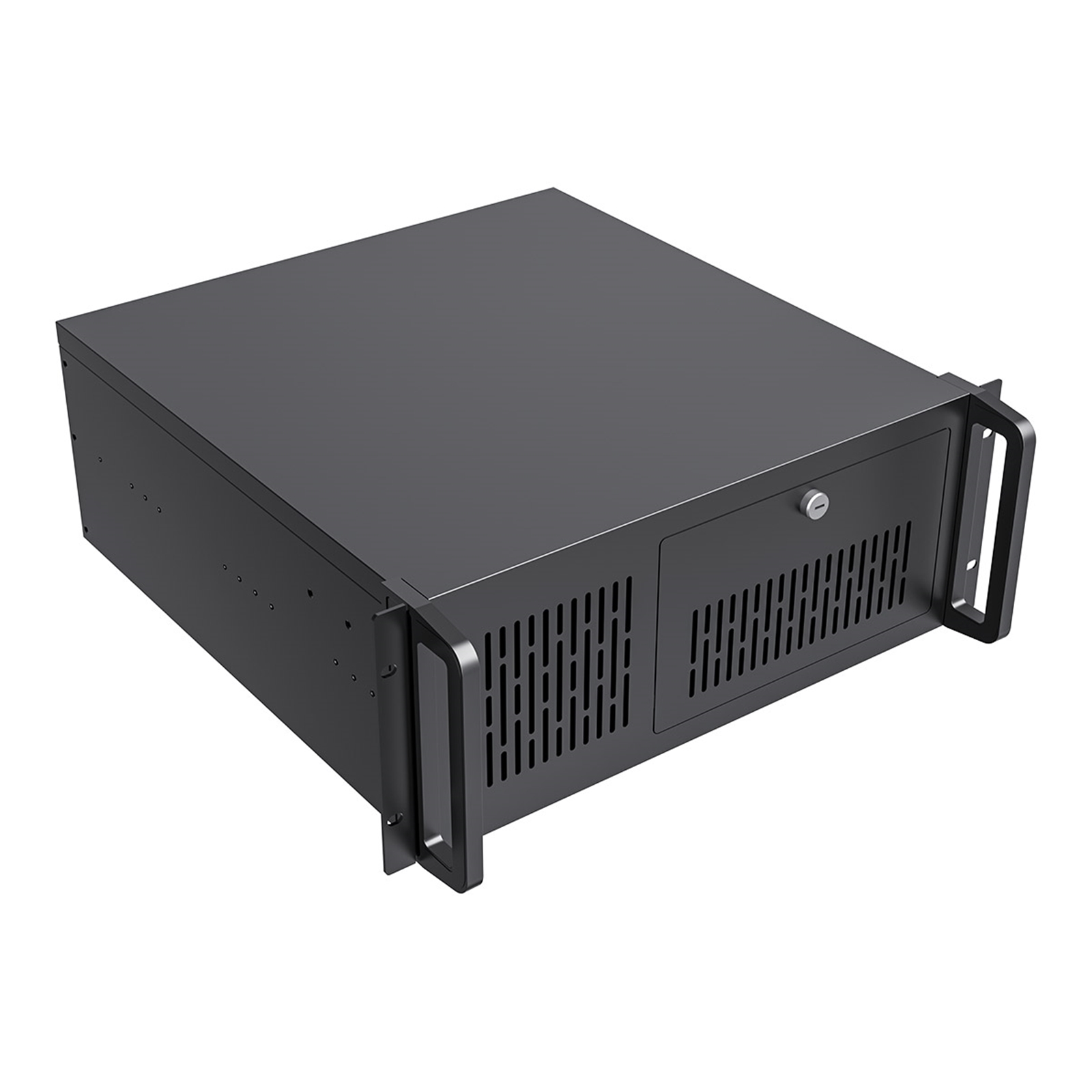 CiT 4U Rackmount Server Case 500mm, Heavy-Duty Industrial Chassis with Lockable Front Door, Supports ATX/mATX, 8x Internal HDD Bays for Massive Storage, Black - Image 3