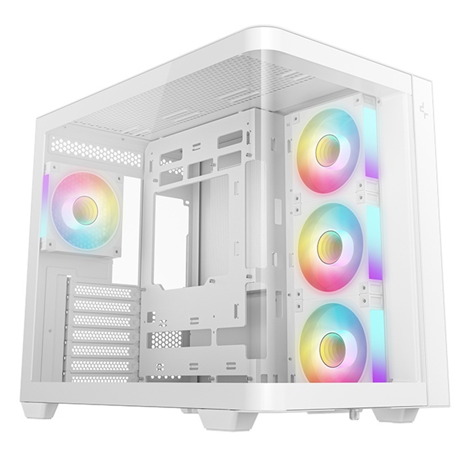 DeepCool CG530U 4F WH Case,White, Mid- Tower, 2x USB 3.0, Tempered Glass Side Window Panel, ITX/Micro ATX/ATX - Image 3