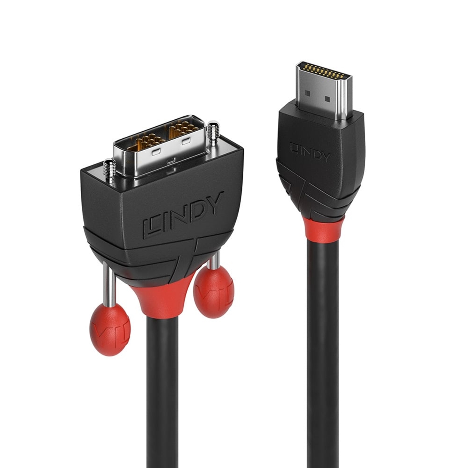 Lindy 36272 2m HDMI (M) To DVI-D (M) Black Line 1920x1200@60Hz Max Resolution - Black - Image 3
