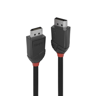 Lindy 36493 3m DisplayPort (M) 1.2 Black Line 4096x2160@60Hz Cable - Black - Image 2