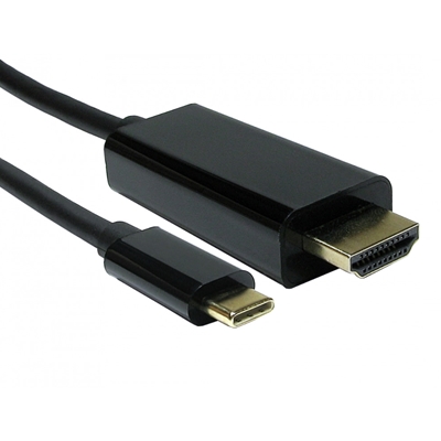 USB C TO HDMI 4K 60HZ 1 Meter Black Data Cable - Image 2