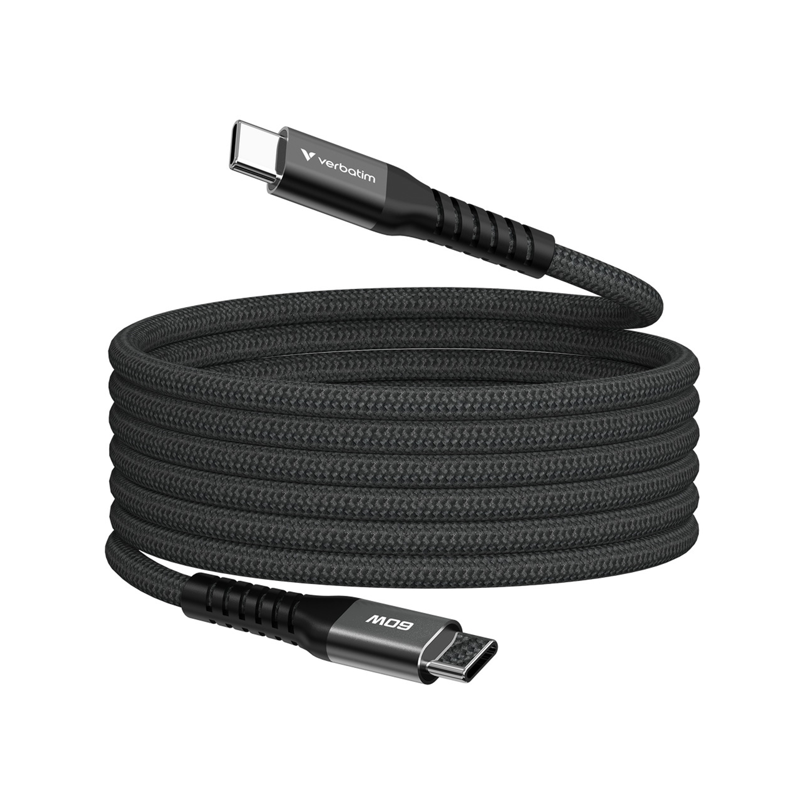 Verbatim Sync & Charge USB-C to USB-C 60W Magnetic Cable 120cm Black, Supports PD 3.0 and QC 3.0 - Image 3
