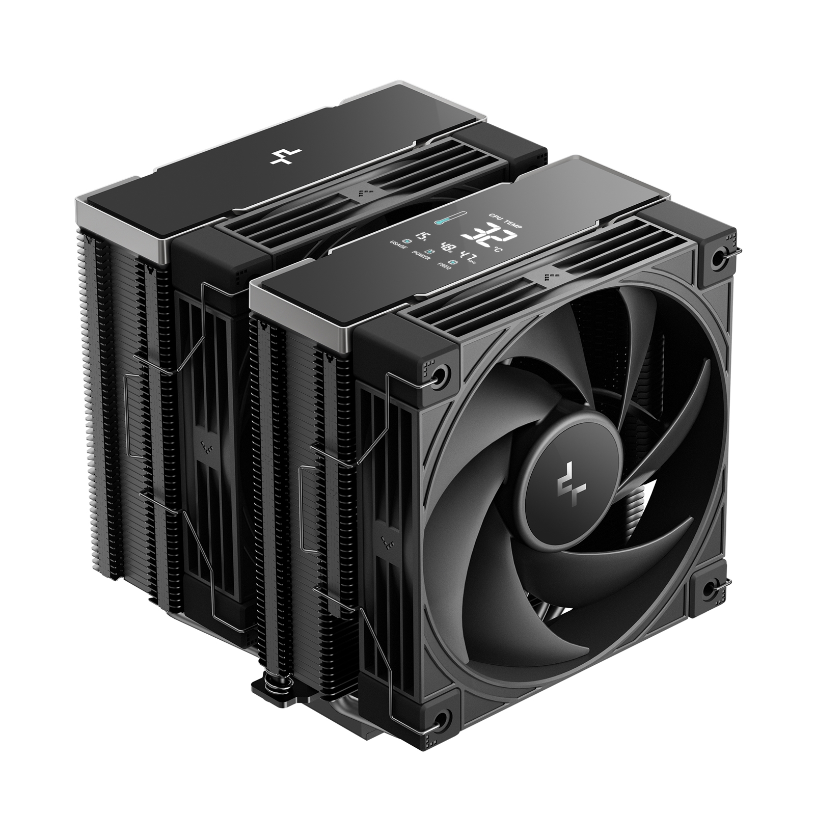 DeepCool AK620 G2 DIGITAL NYX Dual Tower CPU Cooler, Black, 2 x 120mm Fan, 6 x advanced Copper Heatpipes, Intel/AMD - Image 3