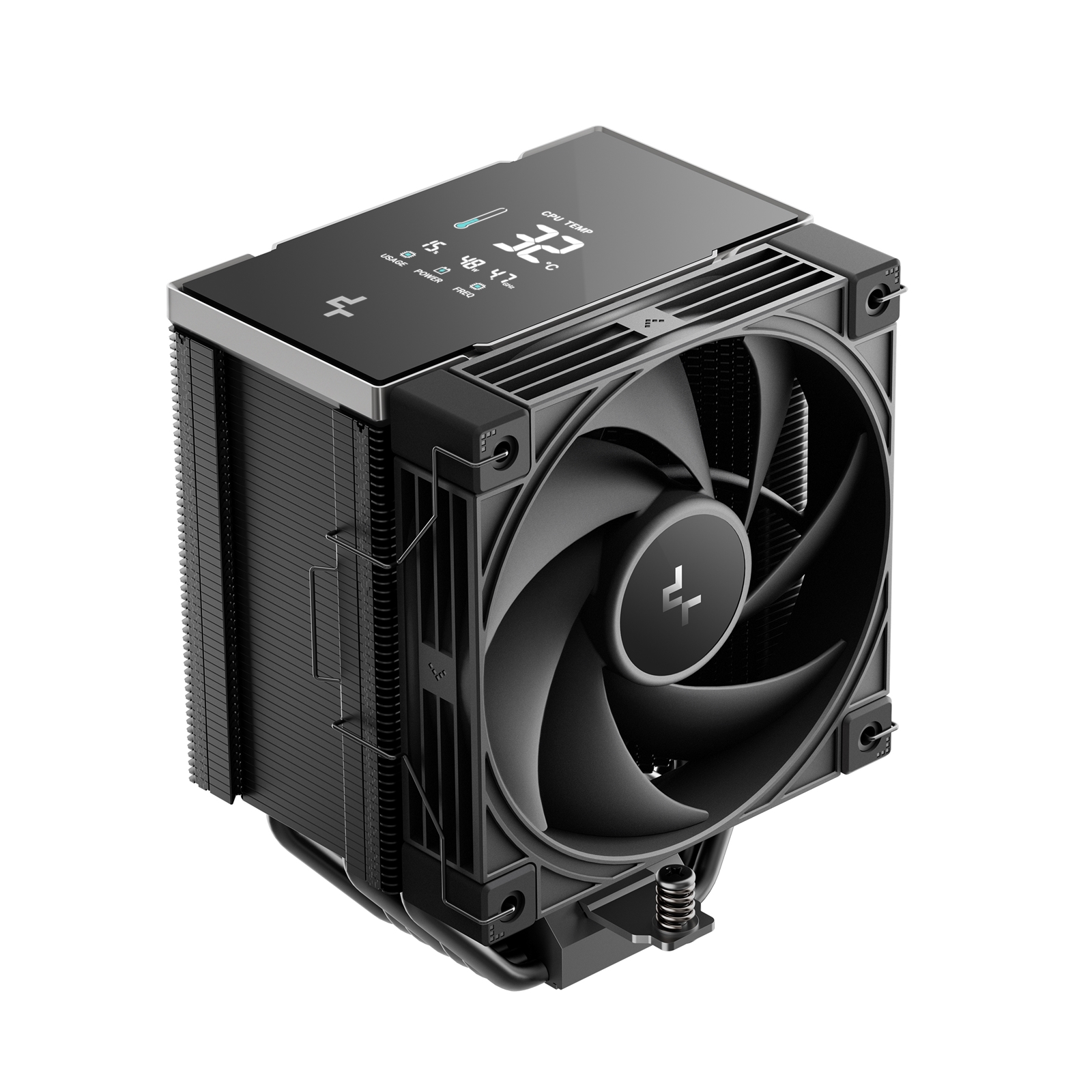 DeepCool AK700 DIGITAL NYX CPU Cooler, Black, 1 x 120mm Fan, 7 x advanced Copper Heatpipes, Intel/AMD - Image 3