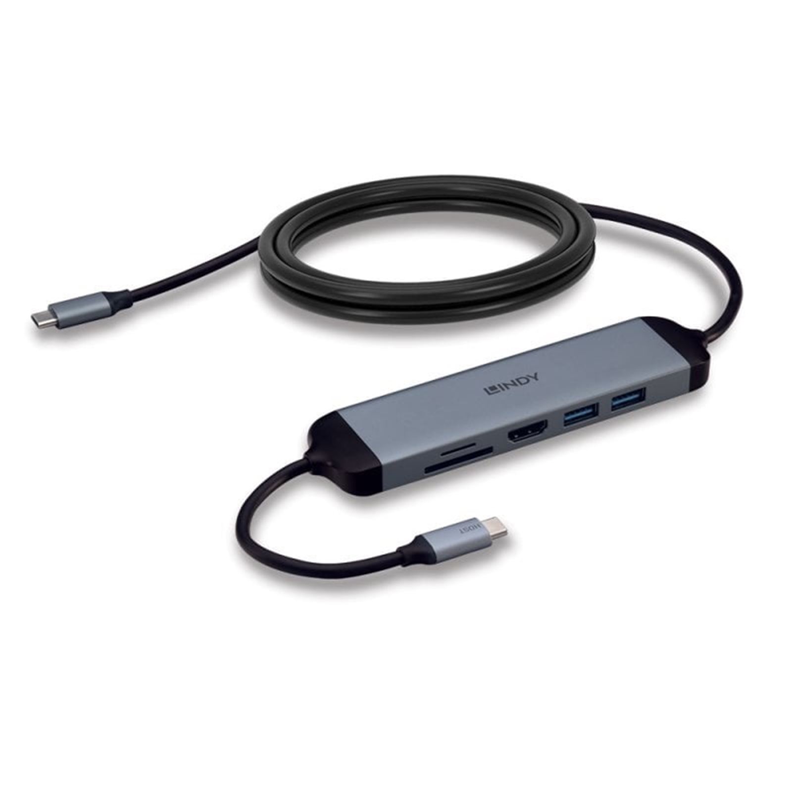 Lindy DST-Micro 140 Laptop Docking Station with USB-C, 1x 4K HDMI and Pass-Through Charging - Image 3