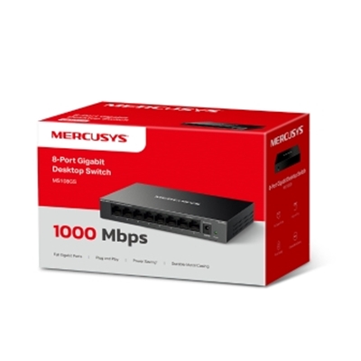 Mercusys MS108GS 8 Port Gigabit Ethernet Network Switch Steel Case - Image 2