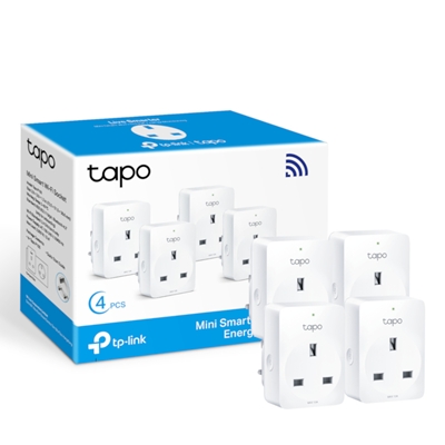 TP-Link Tapo P110(4-pack) Mini Smart Wi-Fi Socket, Energy Monitoring, 4-Pack - Image 2