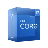 Intel Core i7 12700 12 Core Processor, 20 Threads, 2.1GHz up to 4.9GHz Turbo Alder Lake Socket LGA 1700 25MB Cache, 65W, Maximum Turbo Power 180W, Intel UHD 730 Graphic