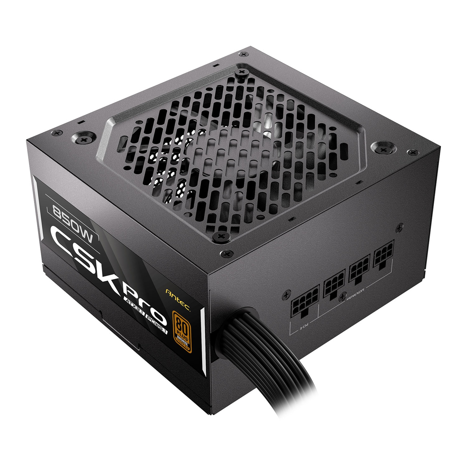 Antec CSK850 PRO 850W Semi-Modular ATX 3.1 Power Supply, PCIe 5.1 Ready with 12V 2x6 Connector, 80 Plus Bronze Certified, Quiet 120mm Fan, 5-Year Warranty - Image 3