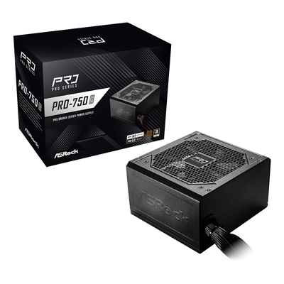 ASRock PRO-750B 750W ATX Power Supply Unit, 80 Plus Bronze Certified, 120mm Silent Cooling Fan, High Efficiency PSU - Image 2