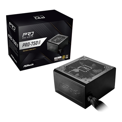 ASRock PRO-750G 750W ATX Power Supply Unit, 80 Plus Gold Certified, 120mm Silent Cooling Fan, High Efficiency PSU - Image 2