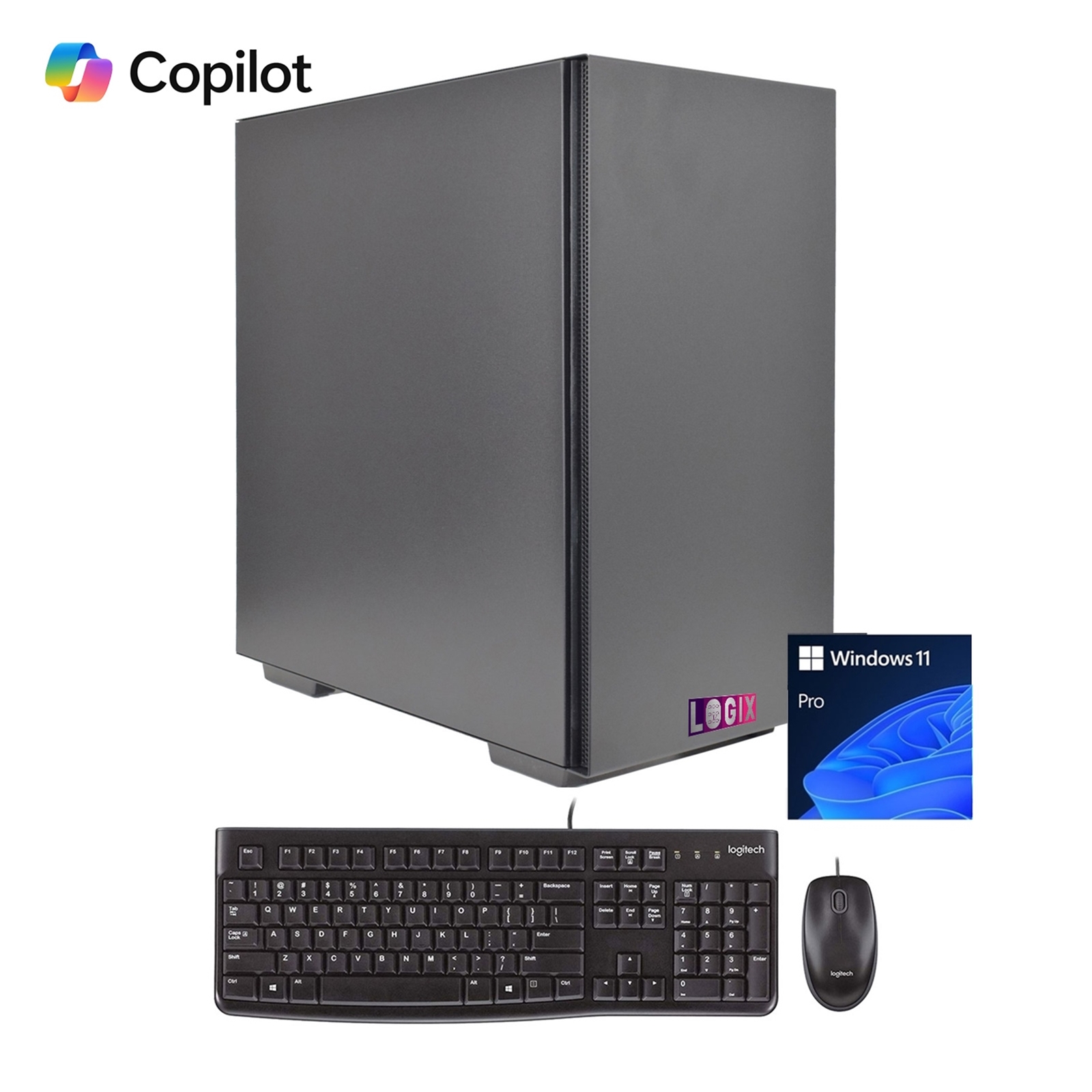 LOGIX Intel Core i3 14th Gen Quad Core 16GB RAM with 500GB SSD Business / Education Desktop PC with Windows 11 Pro plus Keyboard & Mouse - Image 3