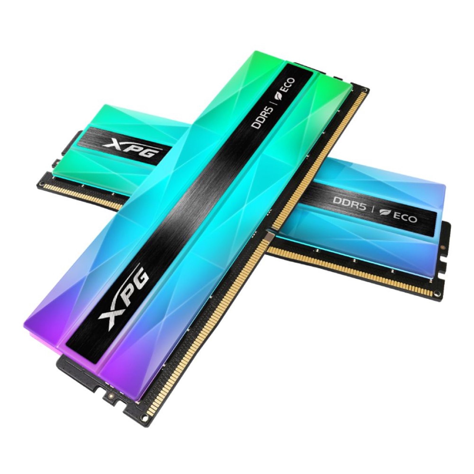 Adata LANCER NEON AX5U6400C3216G-DCLANRSG DDR5 6400MHz, 32GB, (2 x 16GB) CL32, 1.4v, Retail, Silver RGB System Memory, Using Eco-Friendly Material - Image 3