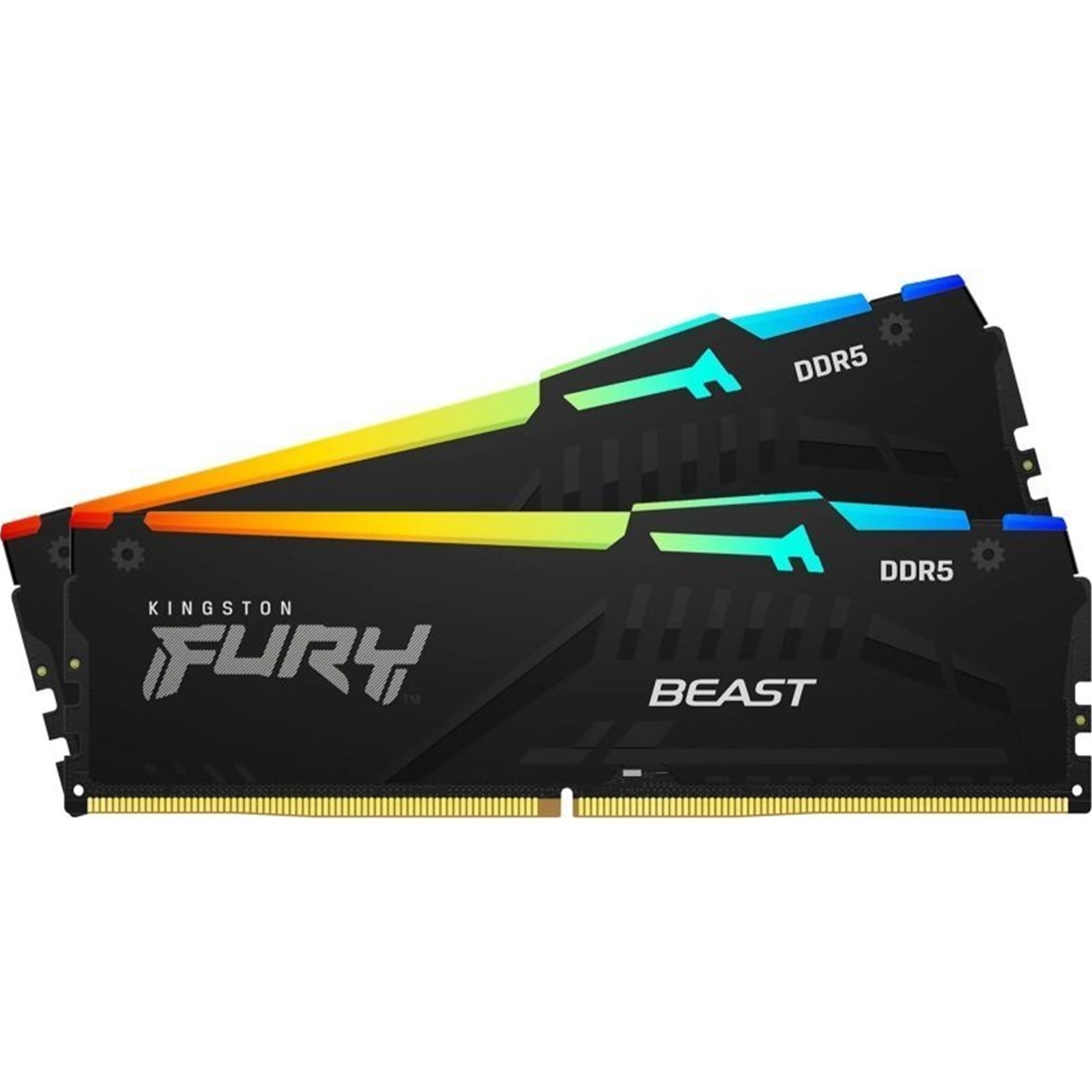Kingston FURY Beast KF556C36BBEAK2-32 32GB (2x 16GB) DIMM System Memory, 5600MHz, DDR5, CL36, Black, RGB, Intel XMP, AMD EXPO - Image 3
