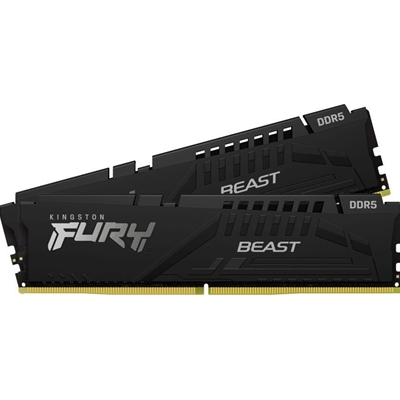 Kingston FURY Beast KF560C36BBEK2-64 64GB (2x 32GB) U-DIMM System Memory, 6000MHz, DDR5, CL36, Black, Intel XMP, AMD EXPO - Image 2