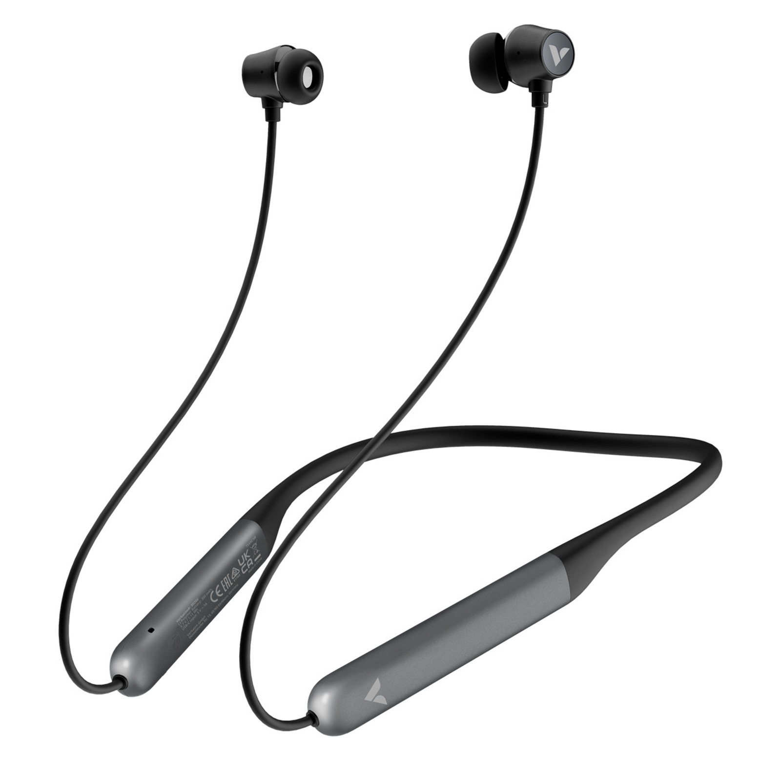 Verbatim TruSound ANC Neckband Earbuds, Wireless Bluetooth 5.4, Active Noise Cancellation - Black - Image 3