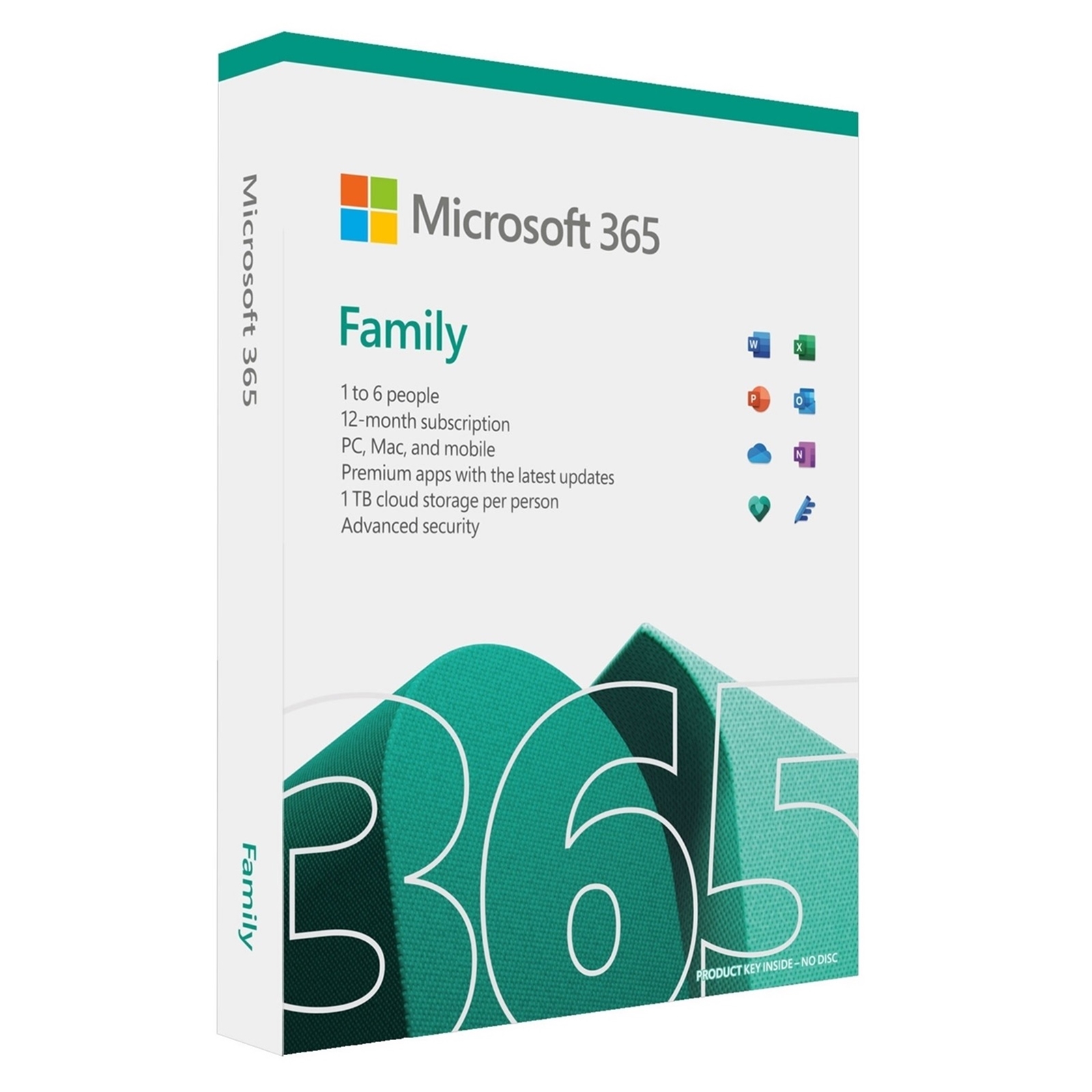 Microsoft 365 Family Medialess 1 Year Subscription 6 Users - Retail Boxed FY25H2 - Image 3