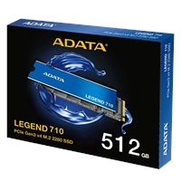 Adata Legend 710 (ALEG-710-512GCS) 512GB NVMe SSD, M.2 Interface, PCIe Gen3, 2280, Read 2400MB/s, Write 1600MB/s, Heatsink, 3 Year Warranty - Image 5
