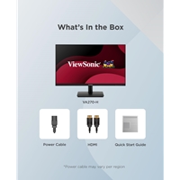 Viewsonic VA270-H 27-Inch Full HD IPS Monitor, 1920x1080 resolution, 100Hz, Freesync, HDMI, VGA, 1ms, VESA - Image 6