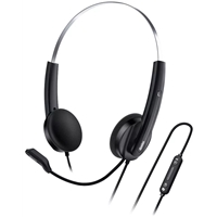 Genius HS-220U-C Copilot AI Ultra Lightweight Headset with Mic, USB-C Connection, Plug and Play, Adjustable Headband and microphone with In-line Volume Control, Black - Image 4