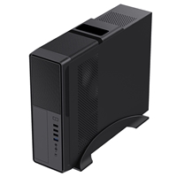 CiT S014C Black Slim Micro ATX/ITX Desktop Case with 300W Power Supply, USB 2.0, USB 3.0 Type-A & Type-C Ports - Image 8