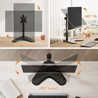VonHaus Single Monitor Mount and Stand for 13-32 Inch Screens, VESA dimensions 75x75mm and 100x100mm - Image 7