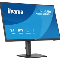 iiyama ProLite monitor XB2793HSU-B1 Height Adjustable, 27" IPS, 120Hz, Black, 4-side slim bezel and C energy class, HDMI, Display Port, USB Hub - Image 5