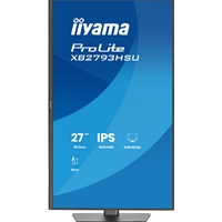iiyama ProLite monitor XB2793HSU-B1 Height Adjustable, 27" IPS, 120Hz, Black, 4-side slim bezel and C energy class, HDMI, Display Port, USB Hub - Image 6