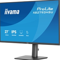 iiyama ProLite monitor XB2793HSU-B1 Height Adjustable, 27" IPS, 120Hz, Black, 4-side slim bezel and C energy class, HDMI, Display Port, USB Hub - Image 7