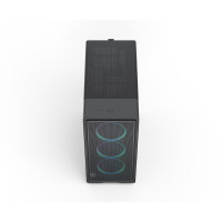 Fractal Design Epoch RGB Black ATX Mid Tower PC Case, Light-Tint Tempered Glass, Mesh Airflow Front, 3 x 120mm Momentum RGB Fans, USB-C 20Gbps, 360mm Radiator Support, 372mm GPU Clearance - Image 4