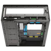 HAVN (HVN-CA-HS420-06) Black, Mid tower PC case, UniSheet glass, Up to 480mm GPU clearance, Supports up to 11 x 140mm fans, ATX, E-ATX, Micro-ATX, Mini-ITX - Image 5
