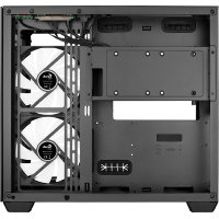 Aerocool (ACCM-ES01163.11) Mid tower PC case, Tempered glass, Up to 162mm GPU clearance, RGB, Included fans 2x 140 mm, 4x 120 mm, ATX, Micro-ATX, Mini-ITX