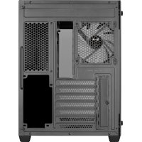 Aerocool (ACCM-ES01163.11) Mid tower PC case, Tempered glass, Up to 162mm GPU clearance, RGB, Included fans 2x 140 mm, 4x 120 mm, ATX, Micro-ATX, Mini-ITX - Image 3