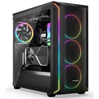 be quiet! Shadow Base 800 FX Mid Tower Gaming Case, 1 x USB Type-C / 1 x USB 3.2, Tinted and Tempered Glass Side Window Panel, Air-permeable Front and Top Cover, 4 x Pre-Installed ARGB LED Fans, E-ATX / ATX / M-ATX / Mini-ITX Compatible