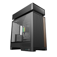 DeepCool CL6600 ARGB Modular Split-Chamber Mid-Tower ATX Case, Tempered Glass Panels, Pre-installed 360mm ARGB Liquid Cooler, 2 x FL12R SE ARGB Fans, USB 3.0, Mini-ITX/Mico-ATX/ATX, Black