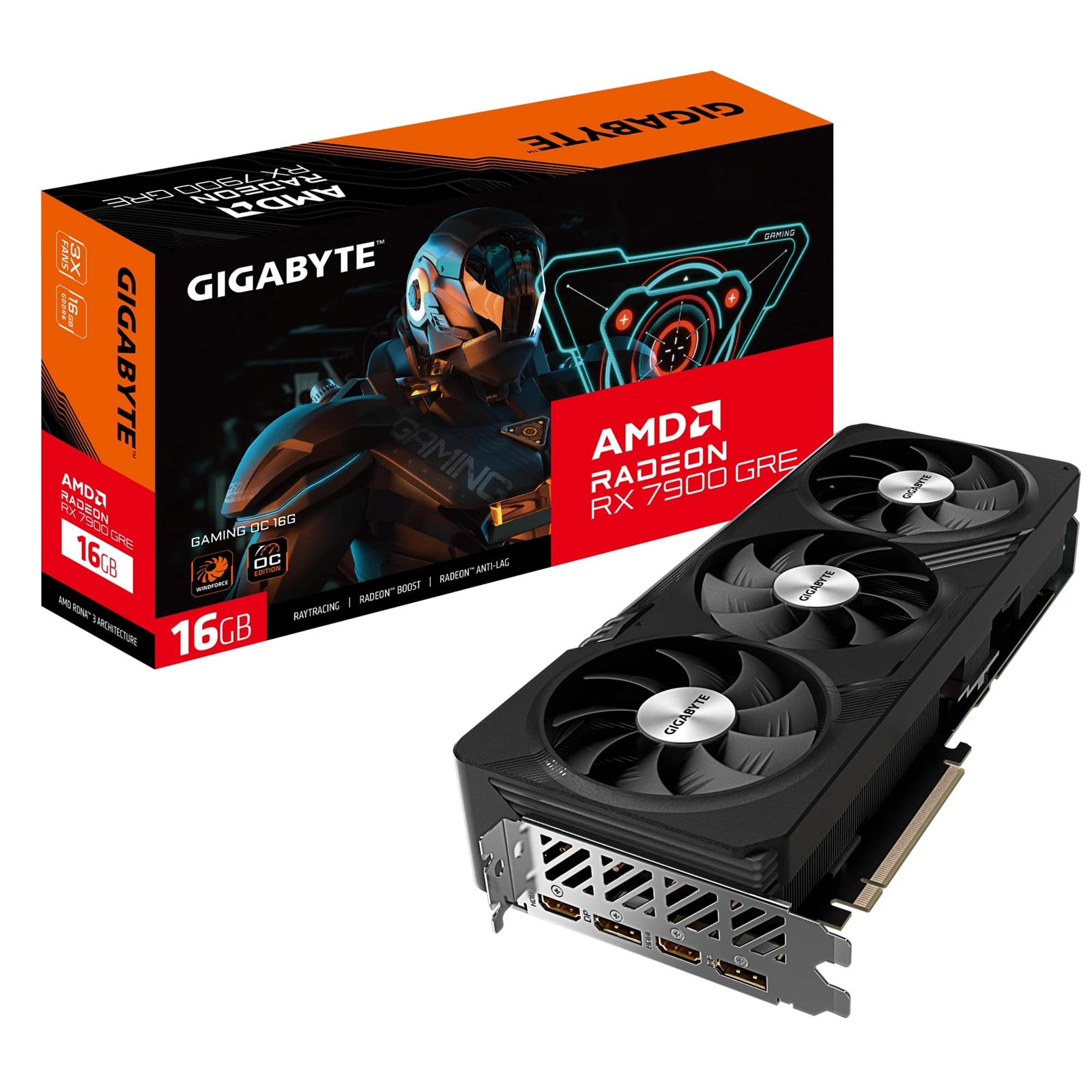 Gigabyte AMD Radeon RX 9070 GAMING OC 16GB GDDR6 Graphics Card, 3584 Streams, 2700 MHz Core Clock, Triple Fan, RGB, 2x DisplayPorts / 2x HDMI Ports - Image 3