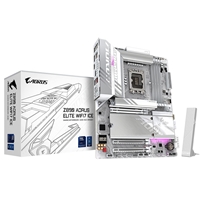 Gigabyte Z890 AORUS ELITE WIFI7 ICE Intel 1851 Socket Motherboard, ATX, 4x DDR5 Slots, 4x M.2 Sockets, Fitted I/O Shield, 2.5GbE LAN, Wi-Fi 7, 1x DisplayPort / 1x USB-C (USB4)