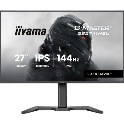 iiyama G-Master Black Hawk gaming monitor GB2741HSU-B1 27" Black, Height Adjustable, IPS, Ultra Slim Bezel, Full HD, 144Hz, 1ms, FreeSync, HDMI, Display Port, USB Hub - Image 2