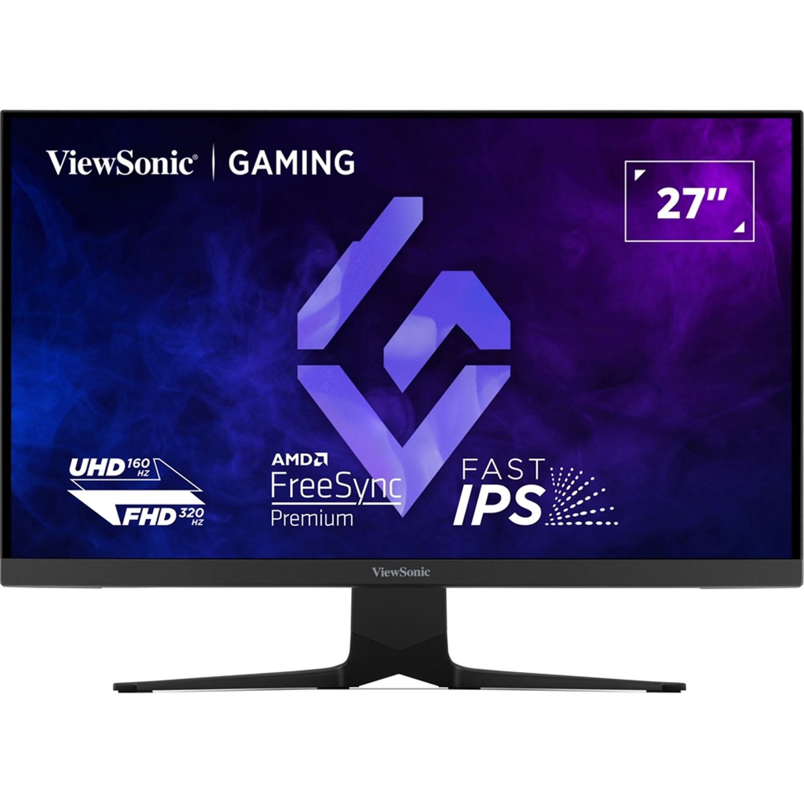 Viewsonic XG275D1-4K 27 Inch Dual Mode 4K IPS Gaming Monitor, 0.5ms, 160Hz, HDMI, DisplayPort, Freesync, Height Adjustable, Swivel, Speakers, VESA - Image 3