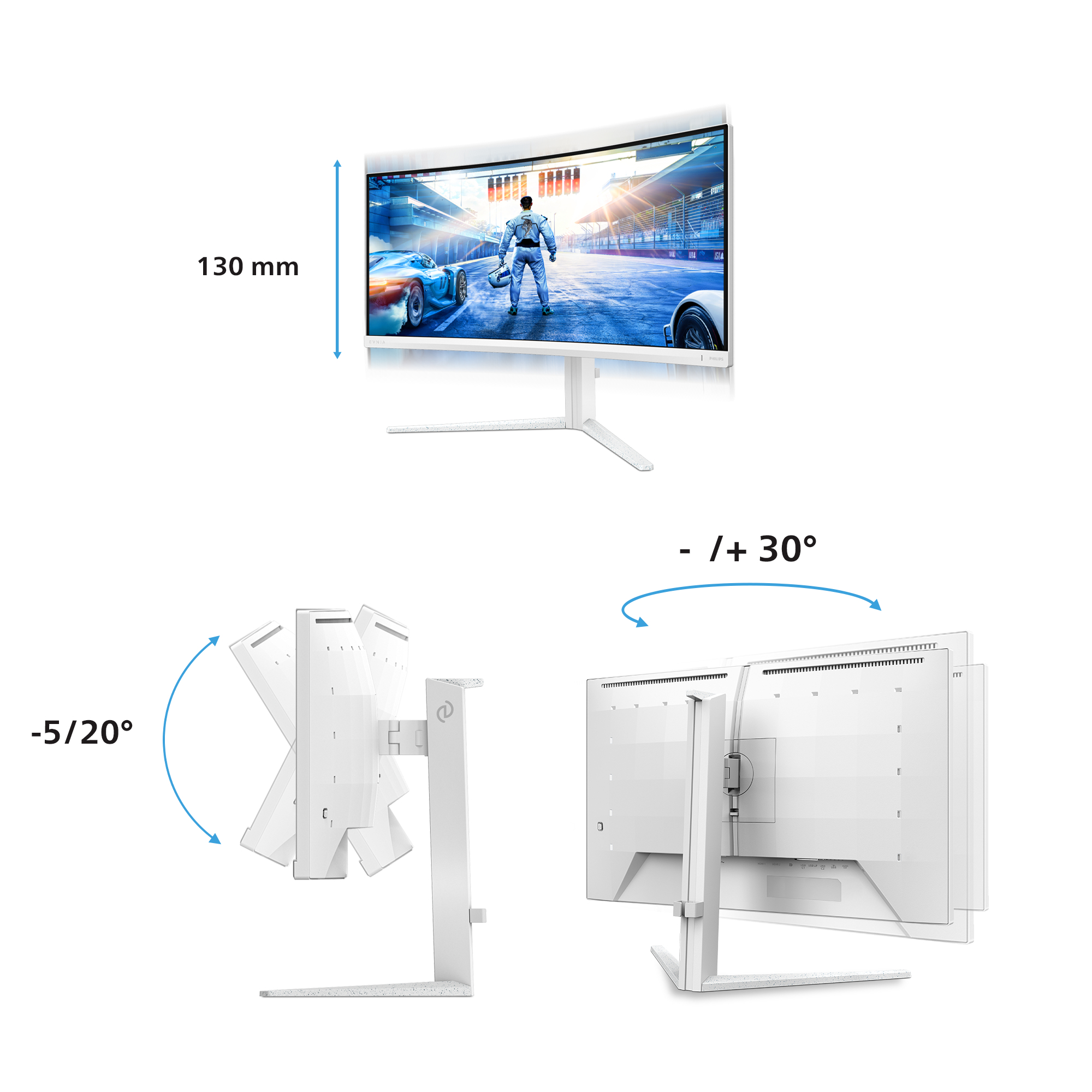 PHILIPS 31.5 VA SPK CUR 34M2C5601QA/00 - Image 3