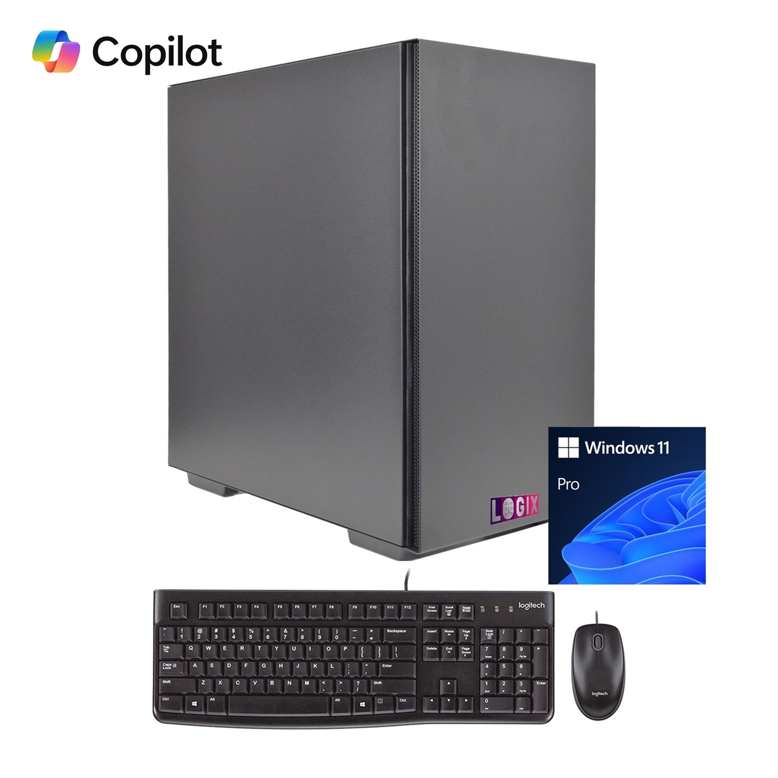 LOGIX Intel i7-14700 2.10GHz (5.30GHz Boost) 20 Core 28 threads. 32GB Kingston RAM, 1TB Kingston NVMe, Wi-Fi 6, Windows 11 PRO + FREE Keyboard & Mouse - Image 3
